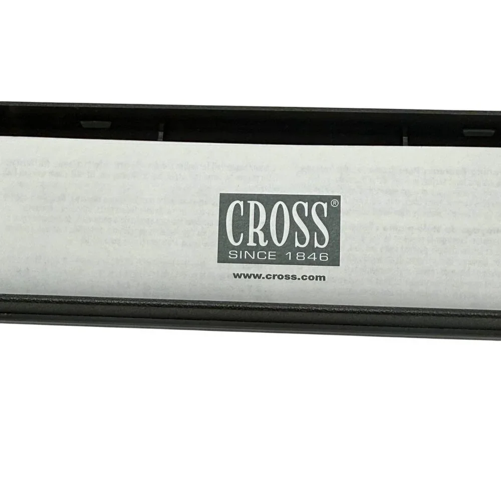 CROSS Classic Century Ballpoint Pen Chrome Lustre 3502 Green Boxed Silvertone